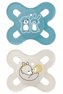 Smoczki uspokajające - MAM BABY ORIGINAL START PLANET LOVE SMOCZEK 0-2 DLA NOWORODKÓW 2SZT - miniaturka - grafika 1