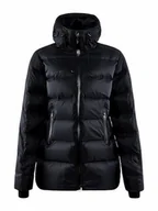 Kurtki damskie - Craft ADV EXPLORE DOWN Jacket kurtka puchowa damska XL | czarna | regulowany kaptur i wysoki kołnierz | wodoodporna kurtka zimowa damska | wiatroszczelna parka puchowa damska - miniaturka - grafika 1