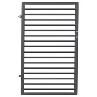 Akcesoria do ogrodzeń - Furtka Leon ocynk antracyt struktura 90 x 150 cm lewa Polbram - miniaturka - grafika 1