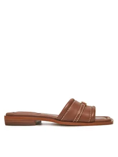Michael Kors Klapki Mandy Slide 40R5MAFS2L Brązowy - Klapki i japonki damskie - miniaturka - grafika 1