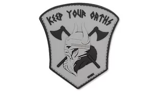 101 Inc. - Naszywka 3D - Keep Your Oaths - Szary - Odzież taktyczna i umundurowanie - miniaturka - grafika 1