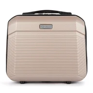 Walizki - Kuferek podróżny mały ABS STL945 szampan - miniaturka - grafika 1