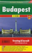 Atlasy i mapy - Freytag&amp;Berndt Budapeszt city pocket mapa 1:10 000 Freytag & Berndt - miniaturka - grafika 1