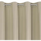 Zasłony - Zasłona EUROFIRANY Adari 140 x 250 cm Ciemnobeżowy - miniaturka - grafika 1