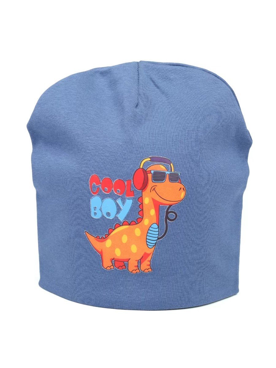 Chłopięca czapka bawełniana Cool Boy niebieska Be Snazzy r.50/54