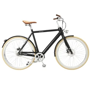 Rower elektryczny miejski męski Foride V1, 59 cm, 28”, czarny - Rowery elektryczne - miniaturka - grafika 1