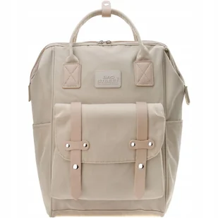 Beżowy Plecak Damski Męski Miejski Szkolny Do Pracy Pojemny 2w1 Torba A4 - Torebki damskie Beżowy Plecak Damski Męski Miejski Szkolny Do Pracy Pojemny 2w1 Torba A4 - Torebki damskie - miniaturka - grafika 1