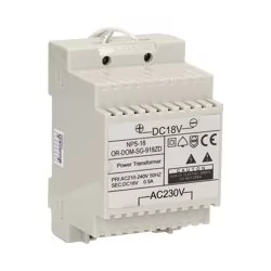 ORNO Zasilacz na szynę ORNO DOM-SG-918ZD DIN DC18V do zestawów Sagitta DOM-SG-918ZD - Zasilacze do laptopów - miniaturka - grafika 2