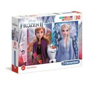 Puzzle - Clementoni Puzzle 30 Super kolor Frozen 2 - miniaturka - grafika 1
