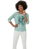 Koszulki i topy damskie - Heine Koszulka w kolorze miętowym - miniaturka - grafika 1