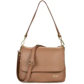 Torebki damskie - Torebka Skórzana Vezze Palmare Karmelowa - miniaturka - grafika 1