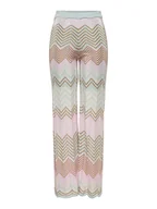 Spodnie damskie - ONLY Spodnie "Alvira" w kolorze jasnoróżowo-turkusowym - miniaturka - grafika 1