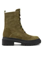 Botki damskie - Pollini Trapery SA21104G1LTN0105 Zielony - miniaturka - grafika 1