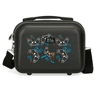 Kosmetyczki, organizery i kuferki - Roll Road Roll Road Gamers kosmetyczka z możliwością regulacji, z torbą na ramię, czarna, 29 x 21 x 15 cm, sztywna, ABS 9,14 l - miniaturka - grafika 1