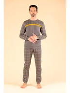 Piżamy męskie - maryplaid Piżama w kolorze szarym - miniaturka - grafika 1