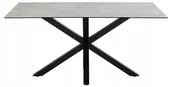 Stoły - Actona Stół Jadalniany Heaven Szary Czarny - miniaturka - grafika 1
