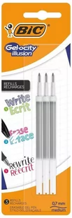 Wkład Żelowy Illusion Gelocity Czarny 3 Sztuki, Bic - Wkłady do długopisów - miniaturka - grafika 1