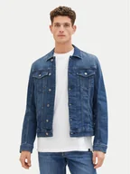 Kurtki męskie - Tom Tailor Kurtka jeansowa 1040165 Granatowy Regular Fit - miniaturka - grafika 1