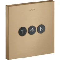 Akcesoria do armatury i ceramiki - Axor ShowerSelect Square zawór odcinający podtynkowy brąz szczotkowany 36717140 - miniaturka - grafika 1