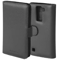 Etui i futerały do telefonów - Cadorabo cador Abo  Book Style etui do > LG K8 (model 2016) <  Case Cover etui ochronne etui z 3 kieszenie na karty kredytowe, oksydowany czarny DE-110841 - miniaturka - grafika 1