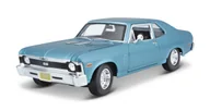 Samochody i pojazdy dla dzieci - MAISTO Chevrolet Nova SS 1970 1/18 31132 BU - miniaturka - grafika 1