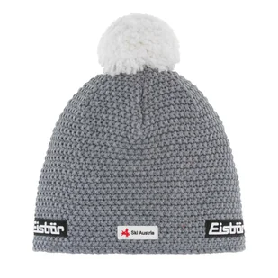Czapka zimowa unisex z wełną merino Eisbar Jamie Pompon MU greyleme/white - ONE SIZE - Czapki męskie - miniaturka - grafika 1