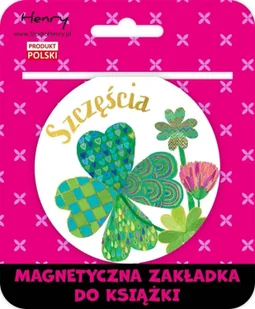 Zakładka magnetyczna kulka 2 koniczyna - Henry - Zakładki do książek - miniaturka - grafika 1