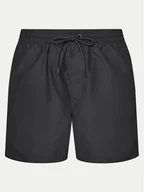 Kąpielówki męskie - Calvin Klein Swimwear Szorty kąpielowe KM0KM01109 Czarny Regular Fit - miniaturka - grafika 1