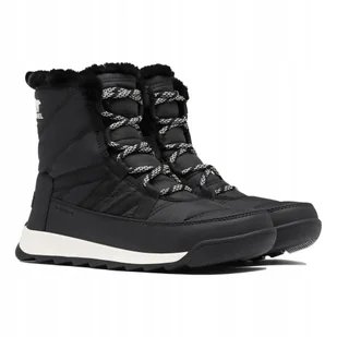 Sorel Whitney II Short Lace Wp-black - Buty sportowe damskie - miniaturka - grafika 1