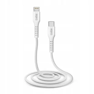 SBS kabel USB TYP C LIGHTNING 1m bialy TECABLELIGTC1W - Kable USB - miniaturka - grafika 2