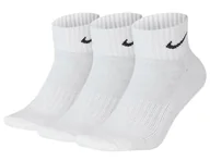 Skarpetki damskie - Skarpety NIKE do kostki białe 3 PARY amortyzacja - miniaturka - grafika 1