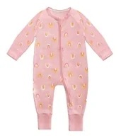 Rampersy - Dim Piżama ZIPPY BAWEŁNA STRETCH Baby x1, Tęcza Róża - miniaturka - grafika 1