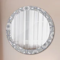 Lustra - Lustro dekoracyjne okrągłe Geometryczne ornamenty - miniaturka - grafika 1