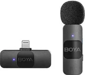 Mikrofony komputerowe - Boya BY-V1 V2.0 Ultra compact 2.4GHz wireless mic for lightning devices -1TX+1RX - miniaturka - grafika 1