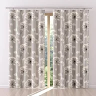 Zasłony - Zasłona tkanina drukowana Welur Dmuchawce Popiel 150cm - 150 cm - miniaturka - grafika 1