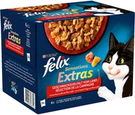 Mokra karma dla kotów - Zestaw Felix Sensations Extras w galarecie, 48 x 85 g - Mięsna różnorodność - miniaturka - grafika 1