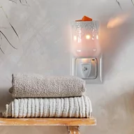 Świeczniki - Kominek do wosków zapachowych elektryczny do gniazdka / kontaktu biały - Serenity - miniaturka - grafika 1