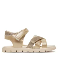 Buty dla dziewczynek - Sandały Tommy Hilfiger T1A2-33771-1381 M Złoty - miniaturka - grafika 1