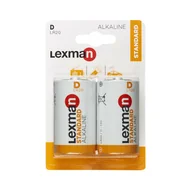 Baterie i akcesoria - Bateria alkaliczna STANDARD LR20/D 2 SZT. LEXMAN - miniaturka - grafika 1