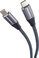 Kable USB - Kabel USB PremiumCord USB-C - USB-C 1.5 m Czarny (ku31ct15) - miniaturka - grafika 1