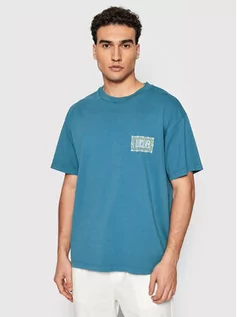 Koszulki i topy damskie - Quiksilver T-Shirt Electric Feel EQYZT06694 Niebieski Oversize - grafika 1