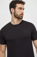 Koszulki męskie - Calvin Klein t-shirt bawełniany męski kolor czarny gładki - miniaturka - grafika 1
