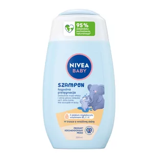 NIVEA BABY Szampon łagodna pielęgnacja 200 ml - Kosmetyki kąpielowe dla dzieci - miniaturka - grafika 1