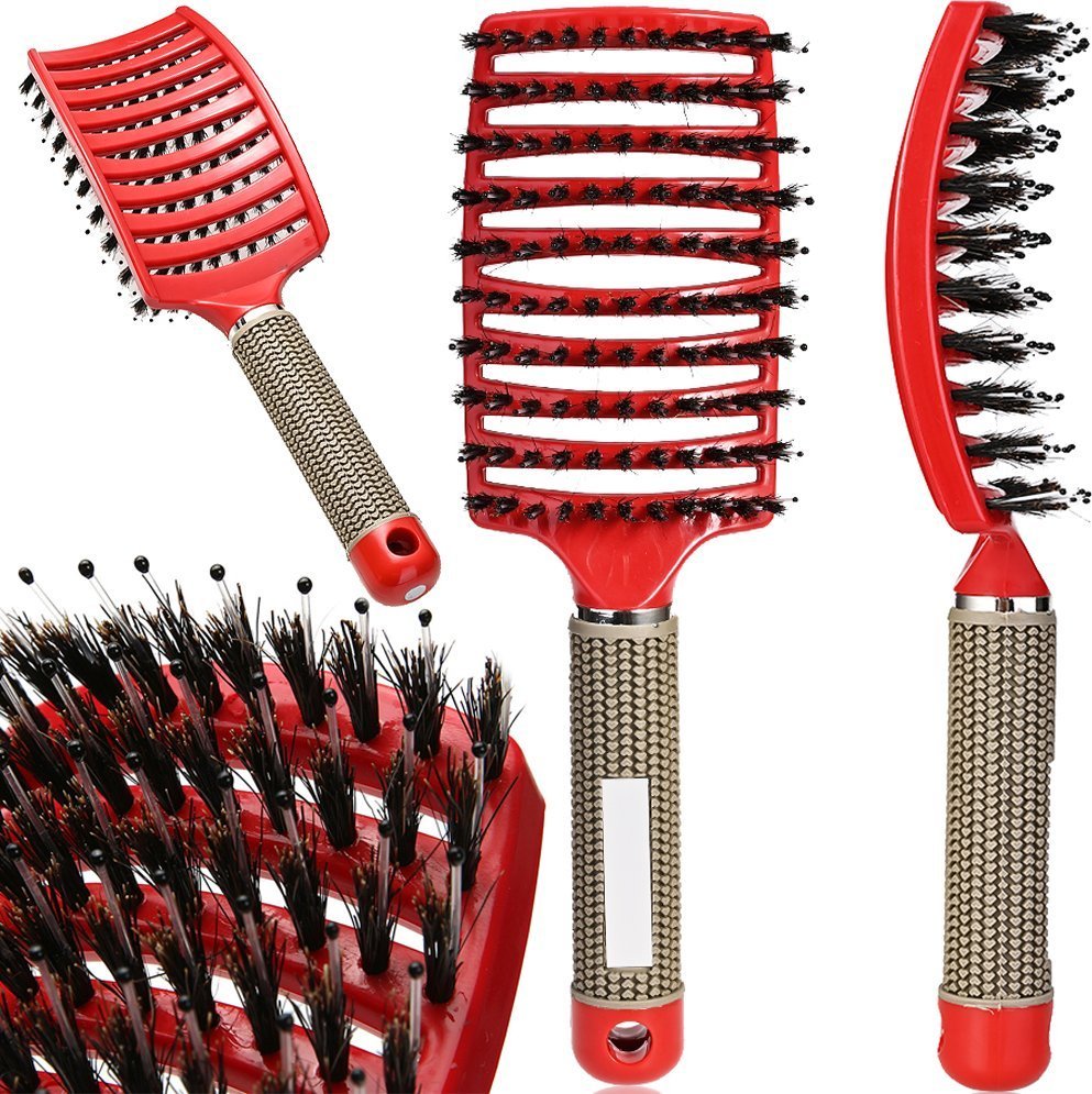 Korbi SZCZOTKA WŁOSÓW WŁOSIA DZIKA PROFILOWANA BLOGERKA