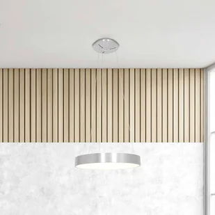 Steinhauer Lampa wisząca LED Ringlede, Ø 48 cm, srebrna - Lampy sufitowe - miniaturka - grafika 1