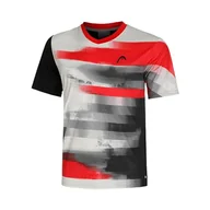Koszulki i topy damskie - HEAD TOPSPIN T-shirt chłopięcy, czarny/nadruk, 140 - miniaturka - grafika 1