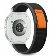 Akcesoria do smartwatchy - Pasek Tech-Protect Nylon Stripe do Samsung Galaxy Watch 8 / Classic 40/44/46mm Black/orange - miniaturka - grafika 1