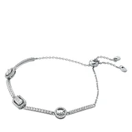 Bransoletki - Bransoletka Michael Kors MKC1715CZ040 Srebrny - miniaturka - grafika 1