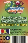 Gry karciane - Komlogo Komlogo, karty logopedyczne, Rozwijamy mowę i myślenie dziecka, Przedmioty w domu - miniaturka - grafika 1