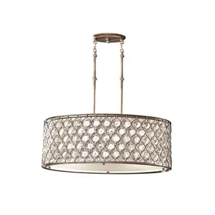 Elstead Lighting Doskonałej jakości kryształowa lampa wisząca Lucia - Lampy sufitowe - miniaturka - grafika 1
